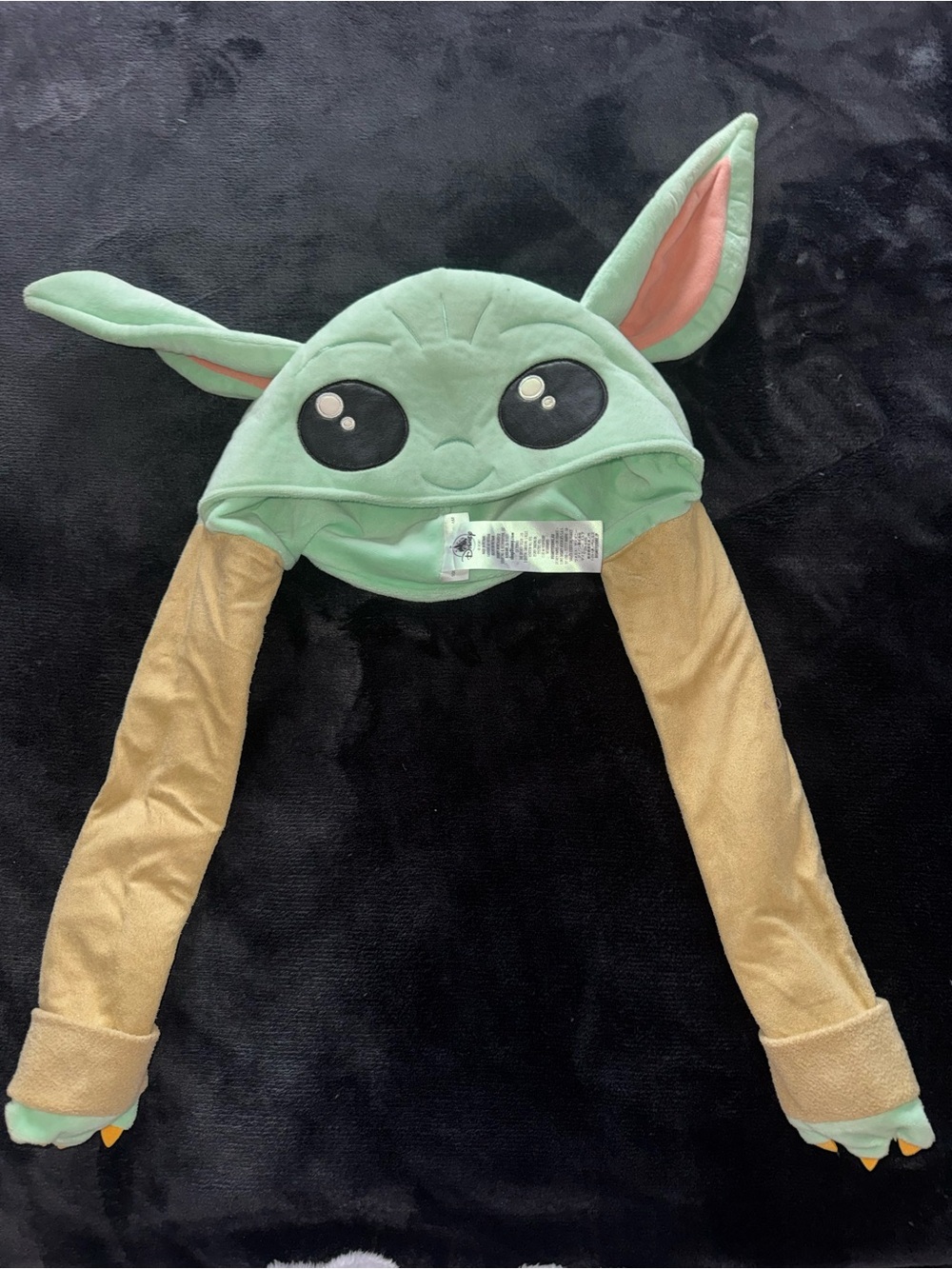 Star Wars Disney Baby Yoda Grogu Plush Hat Beanie Ears Kids Costume